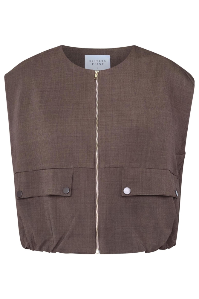 SisterS point bruine dames gilet | 