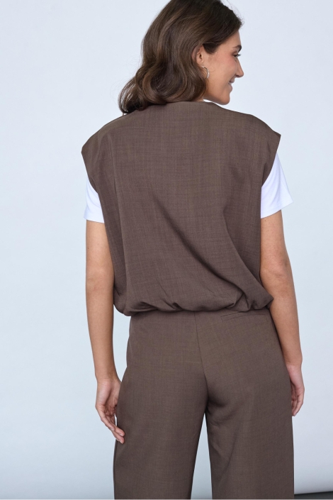 SisterS point bruine dames gilet | 