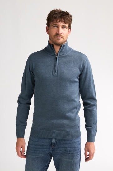 Petrol Industries Trui FIJNGEBREIDE HALF ZIP TRUI WHEEL M ROS KWC202 5202