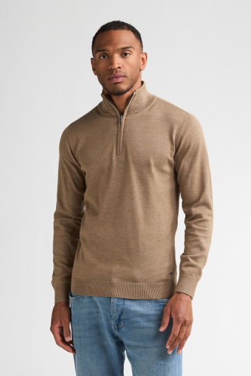 Petrol Industries Trui FIJNGEBREIDE HALF ZIP TRUI WHEEL M ROS KWC202 7140