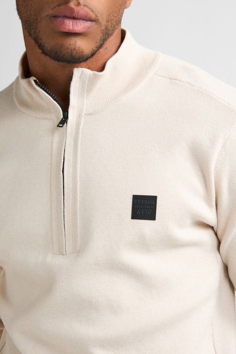 Petrol Industries beige heren trui | Kleurstaal