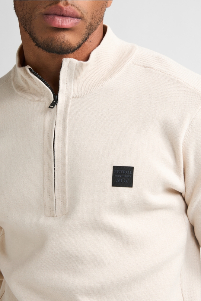 Petrol Industries beige heren trui | Kleurstaal