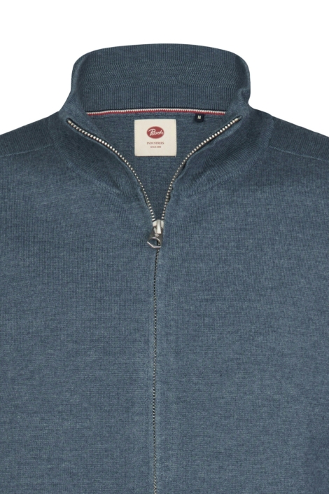 Petrol Industries blauwe heren vest | Close up