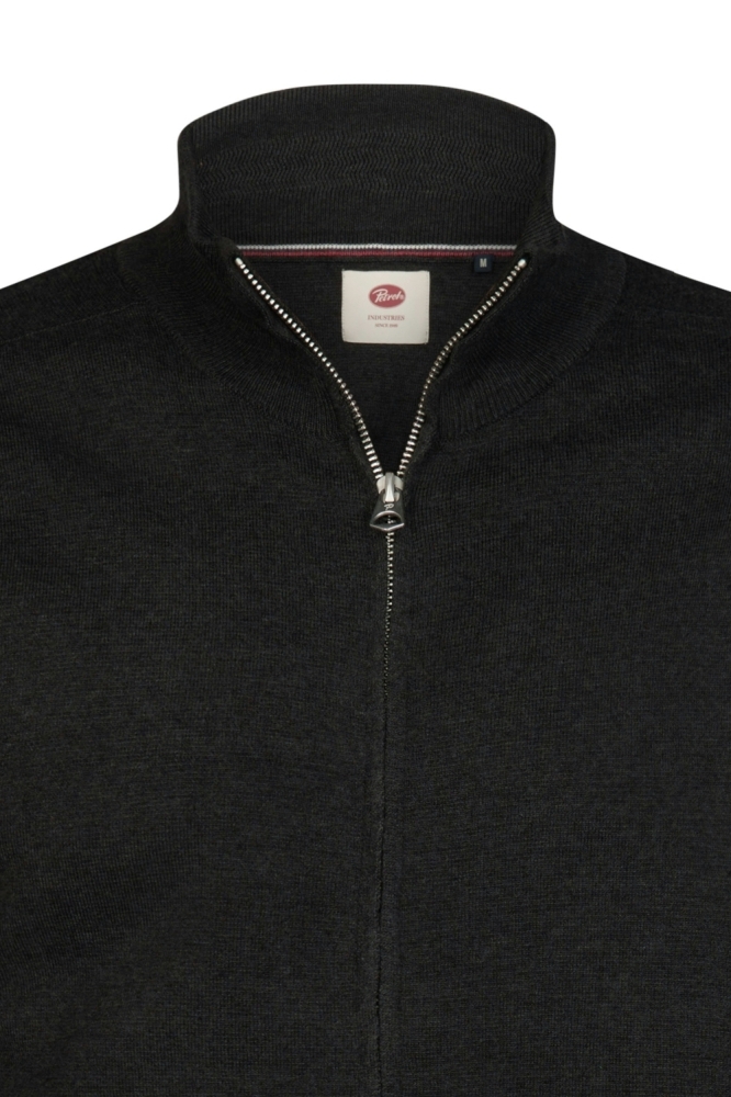 Petrol Industries grijze heren vest | Close up