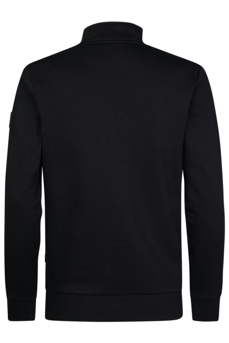Petrol Industries zwarte heren sweater | Achteraanzicht