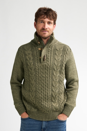 Petrol Industries men knitwear collar Groen