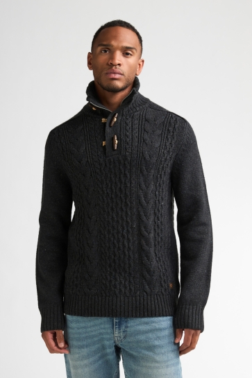 Petrol Industries men knitwear collar Grijs