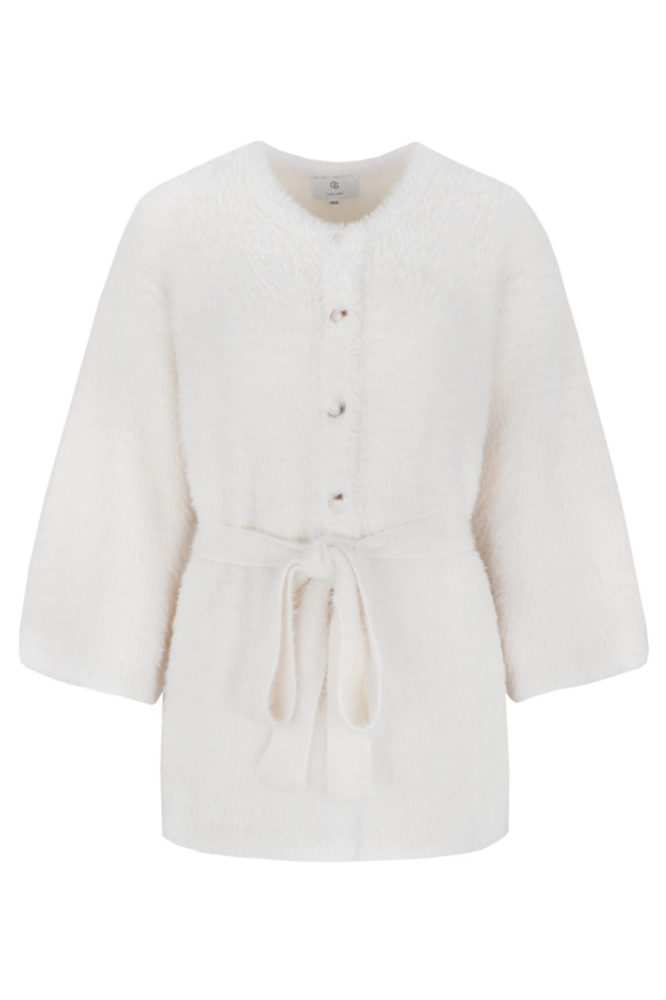 C&S The Label beige dames vest | Vooraanzicht
