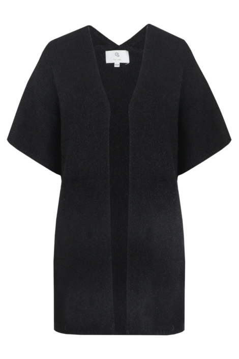 C&S The Label zwarte dames vest | Vooraanzicht