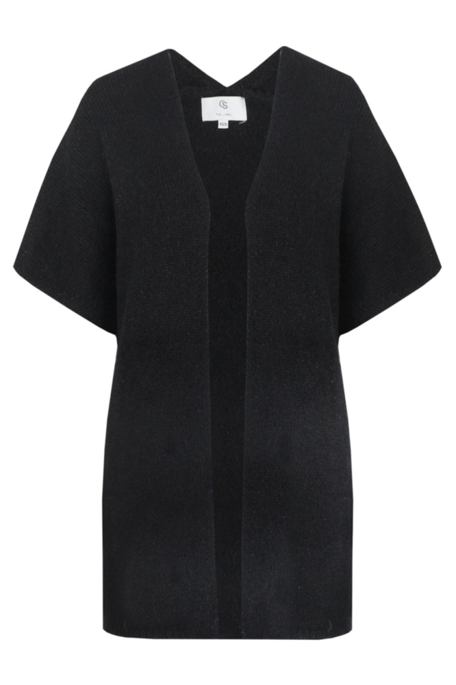 C&S The Label zwarte dames vest | Vooraanzicht