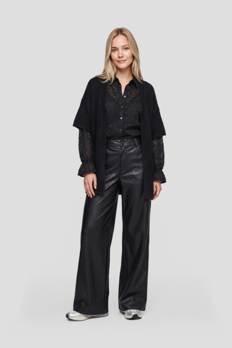 C&S The Label zwarte dames vest | Model