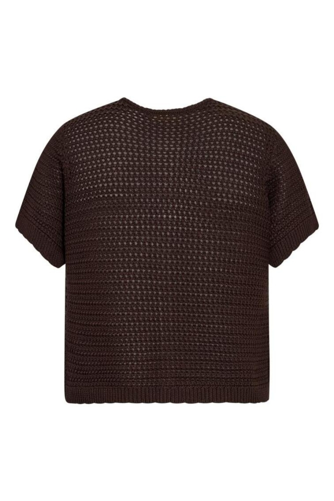 Freequent bruine dames vest | Achteraanzicht