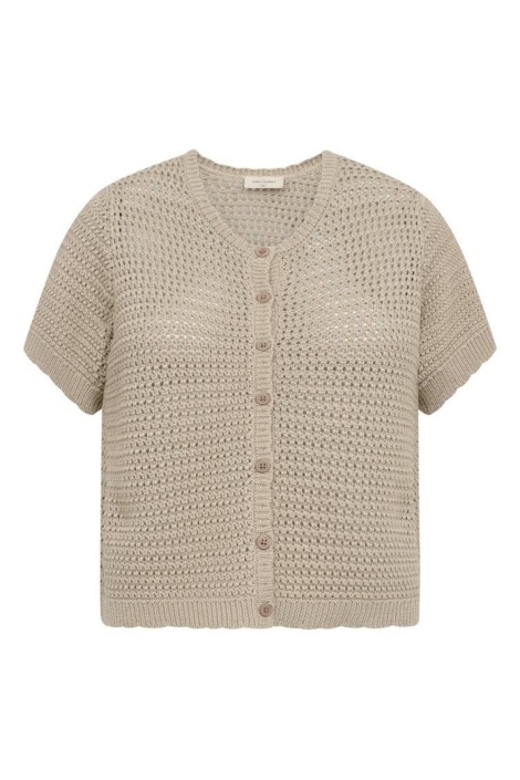 Freequent zand dames vest | Vooraanzicht