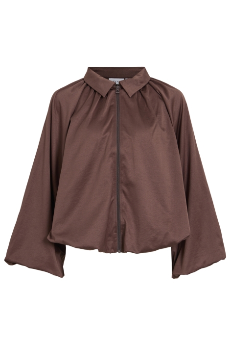 Vila bruine dames vest | Vooraanzicht