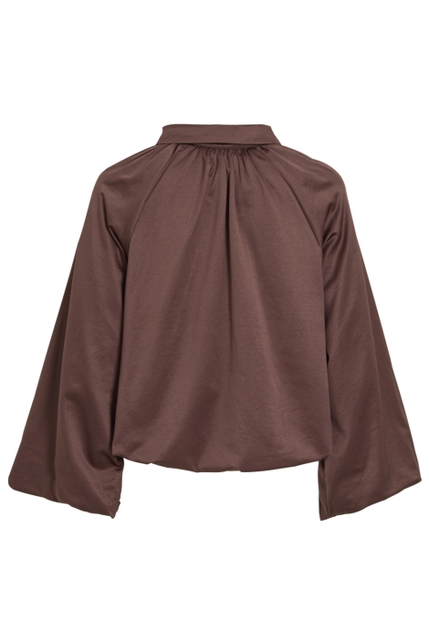 Vila bruine dames vest | Achteraanzicht