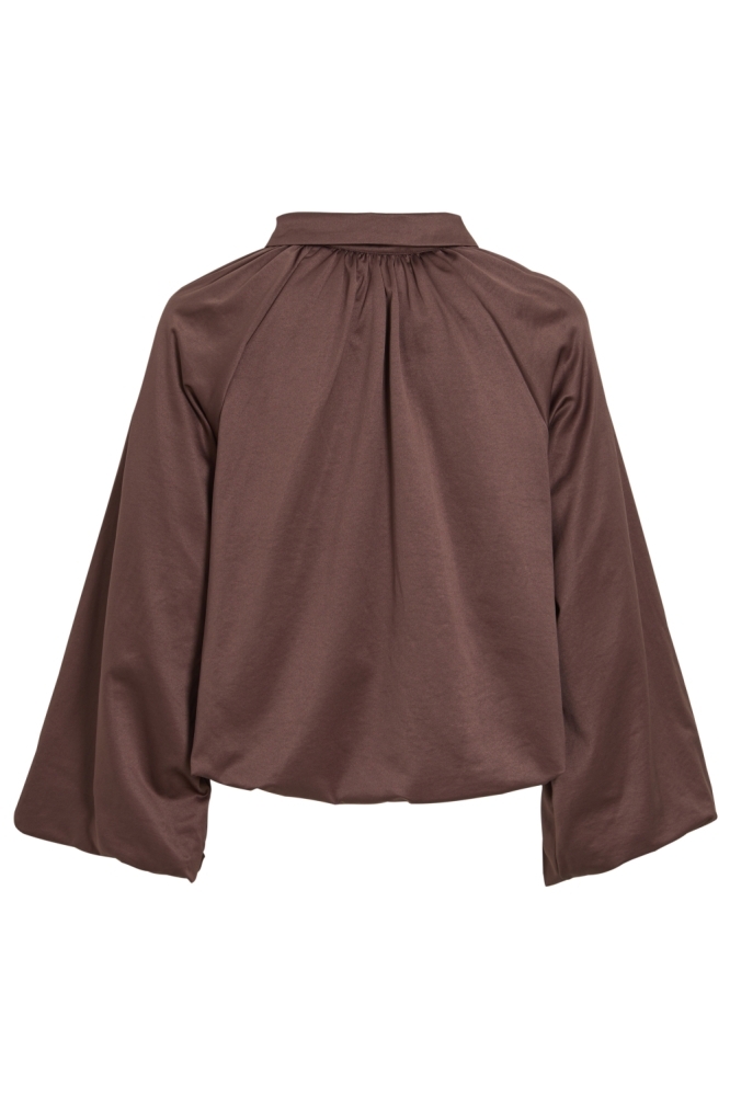Vila bruine dames vest | Achteraanzicht