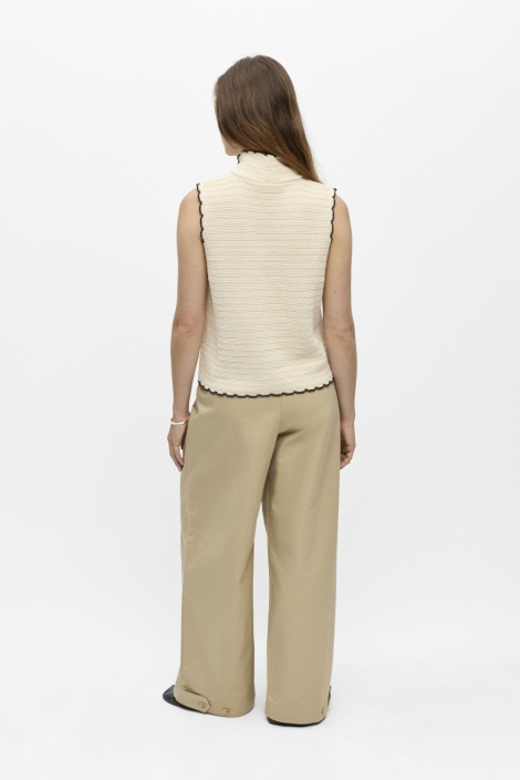 Object beige dames gilet | Model