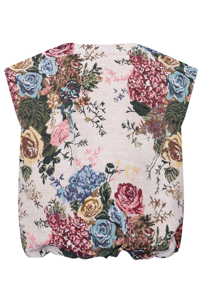 SisterS point beige dames gilet | Achteraanzicht