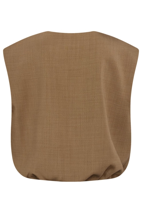 SisterS point zand dames gilet | Achteraanzicht