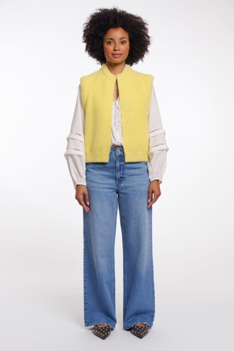 Rino & Pelle gele dames gilet | Model