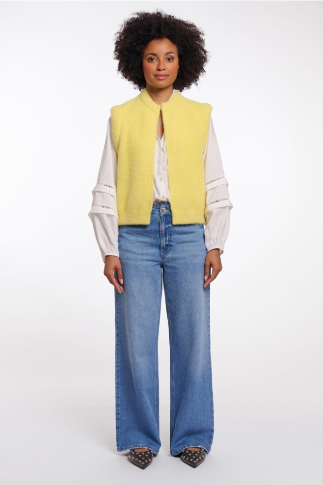 Rino & Pelle gele dames gilet | Model