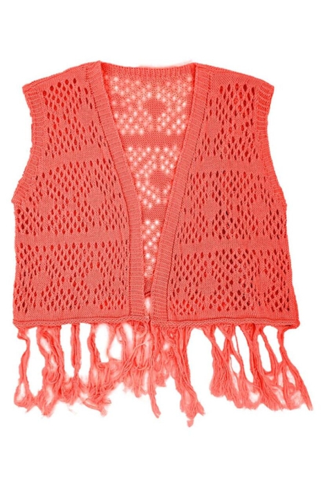 FOS Amsterdam rode dames gilet | Vooraanzicht