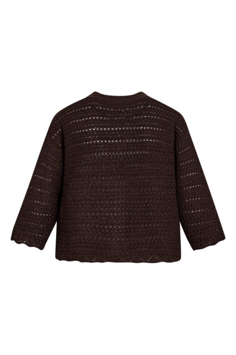 Freequent bruine dames vest | Achteraanzicht