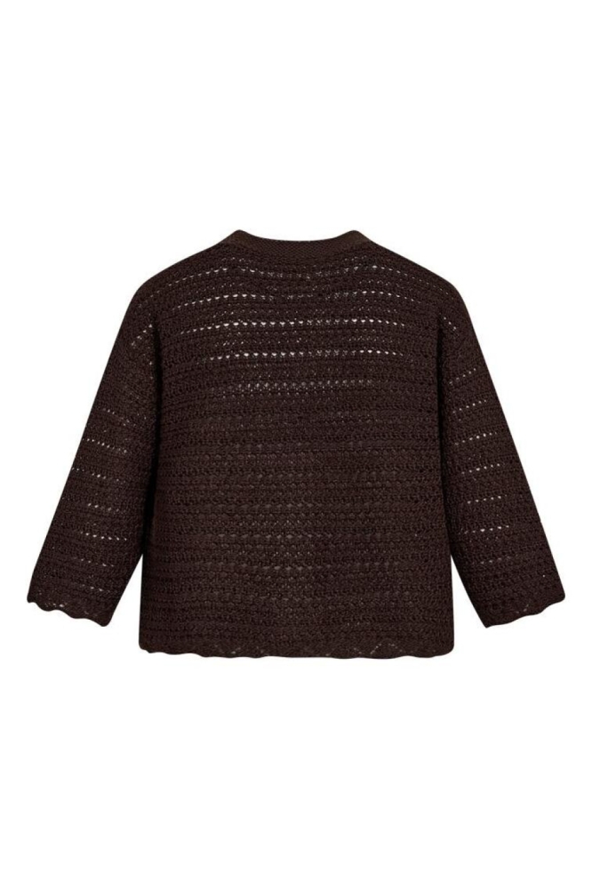 Freequent bruine dames vest | Achteraanzicht