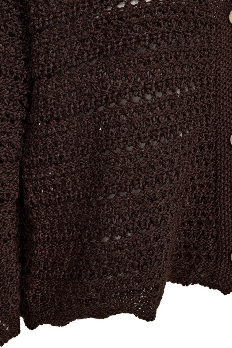Freequent bruine dames vest | Kleurstaal