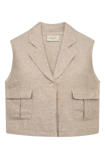 Freequent 208323 fqlava-waistcoat Zand