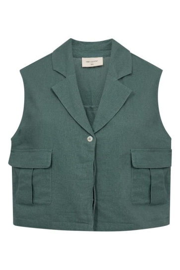 Freequent 208323 fqlava-waistcoat Groen