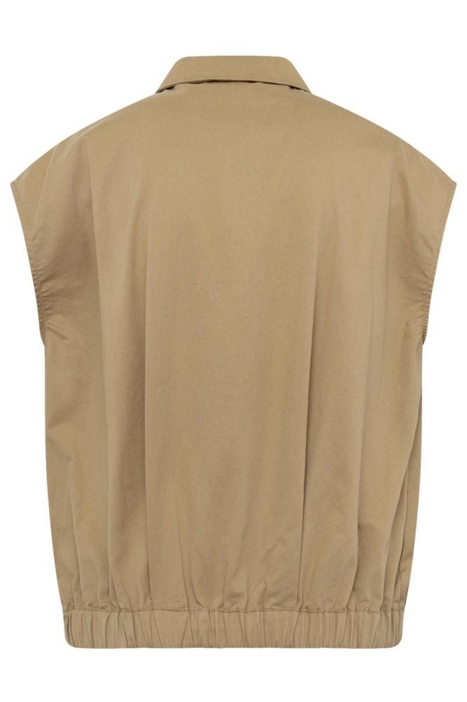 SisterS point zand dames gilet | Achteraanzicht