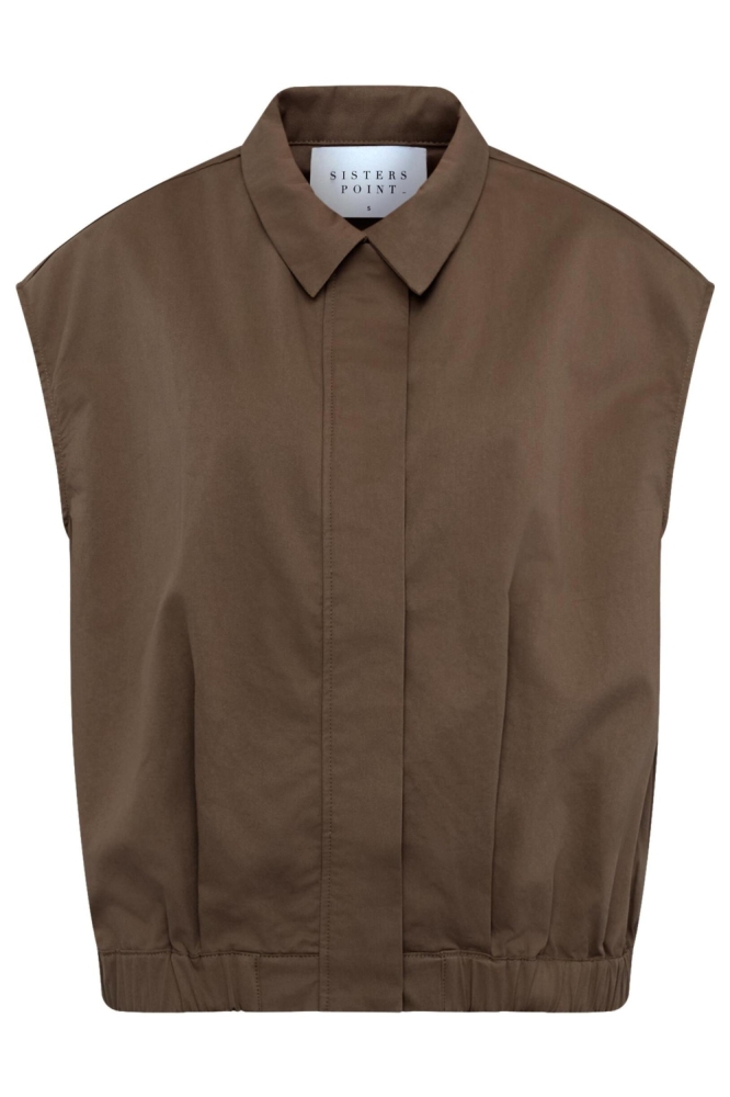 SisterS point bruine dames gilet | Vooraanzicht