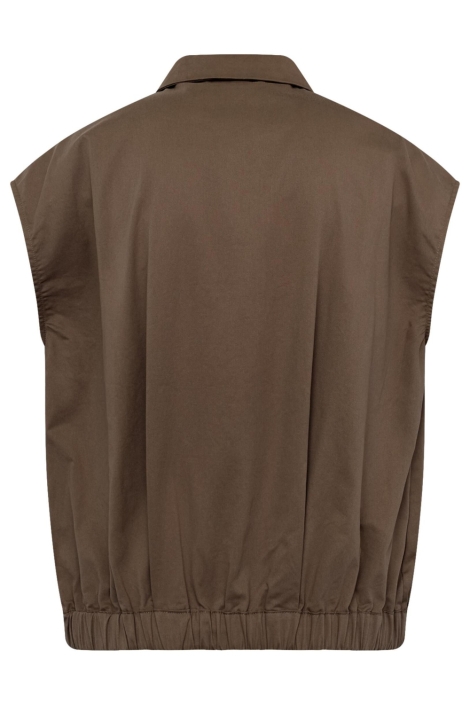 SisterS point bruine dames gilet | Achteraanzicht