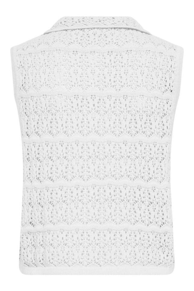 Freequent witte dames gilet | Achteraanzicht