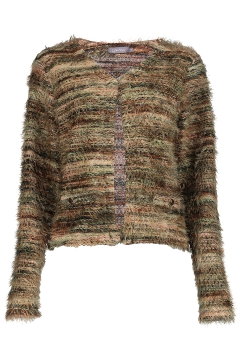 Geisha bruine dames vest | Vooraanzicht