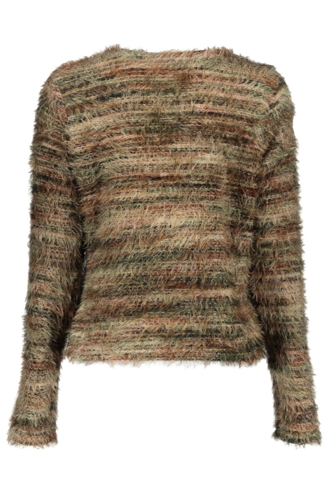 Geisha bruine dames vest | Achteraanzicht