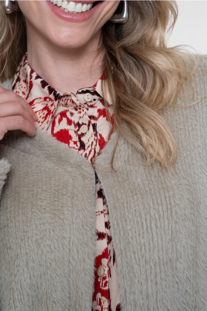 Geisha zand dames vest | Close up