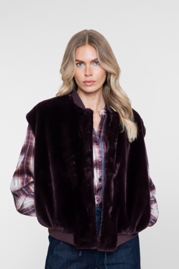 Geisha Vest VEST 65559 21 BURGUNDY