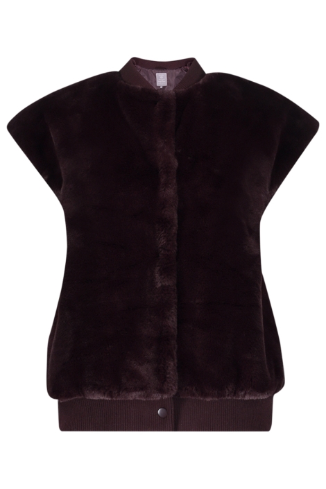 Geisha bordeaux dames vest | Vooraanzicht