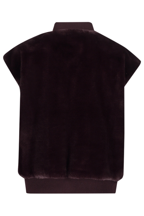 Geisha bordeaux dames vest | Achteraanzicht