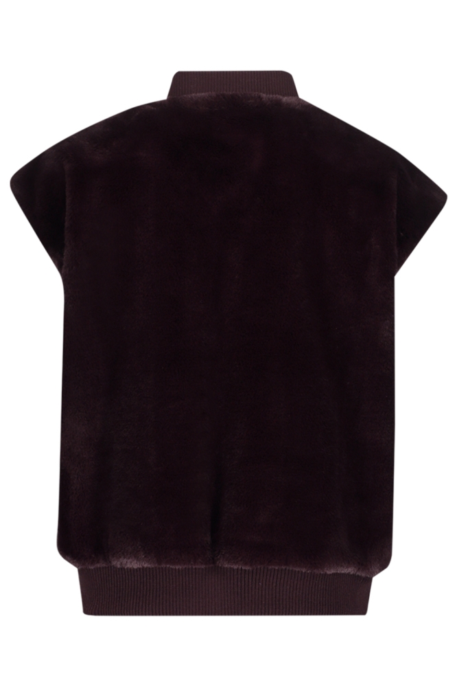 Geisha bordeaux dames vest | Achteraanzicht