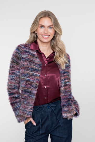 Geisha Vest VEST 64500 10 BURGUNDY