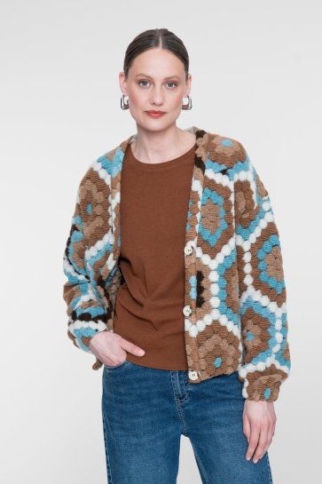 Geisha Vest VEST MET GRAFISCH DESSIN 65620 20 multicolour
