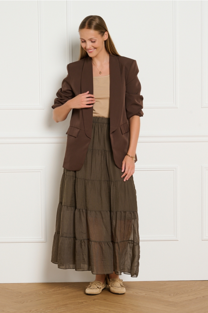 LolaLiza bruine dames blazer | Model