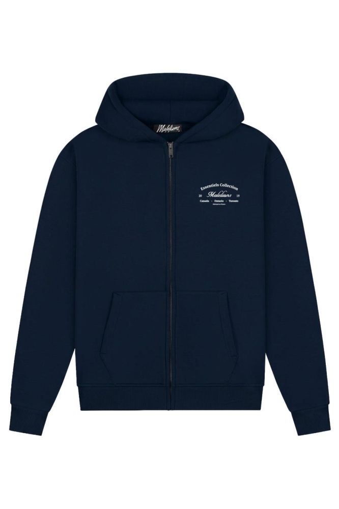 Malelions blauwe heren sweater | Vooraanzicht