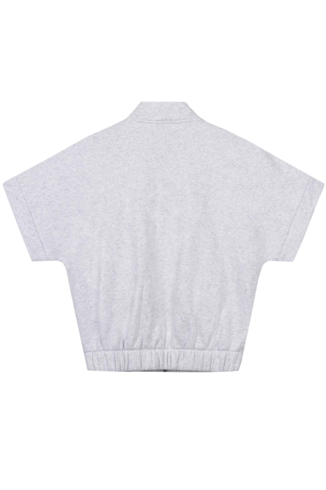Refined Department grijze dames vest | Achteraanzicht