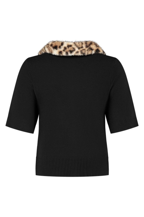 Lady Day zwarte dames vest | Achteraanzicht