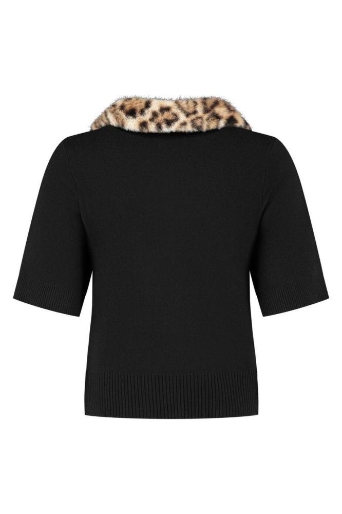 Lady Day zwarte dames vest | Achteraanzicht