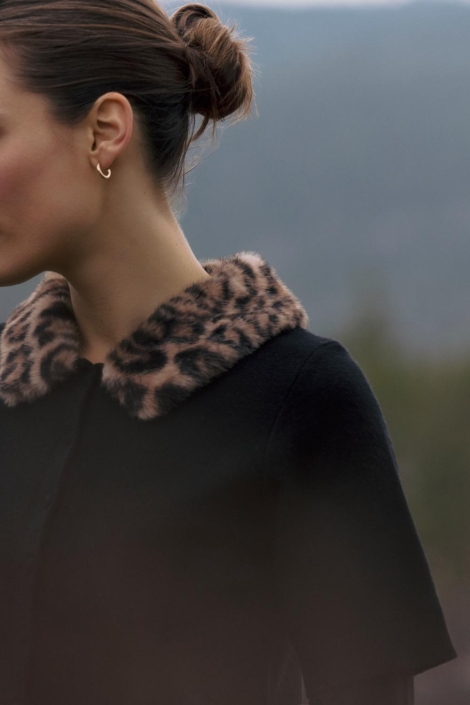 Lady Day zwarte dames vest | Close up